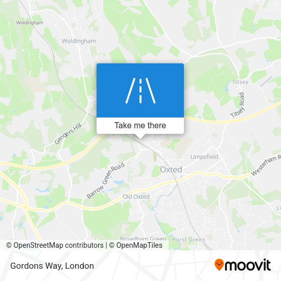 Gordons Way map