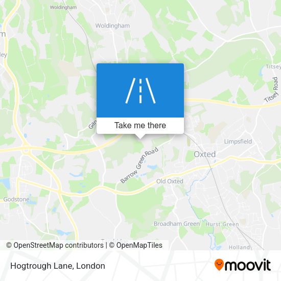 Hogtrough Lane map
