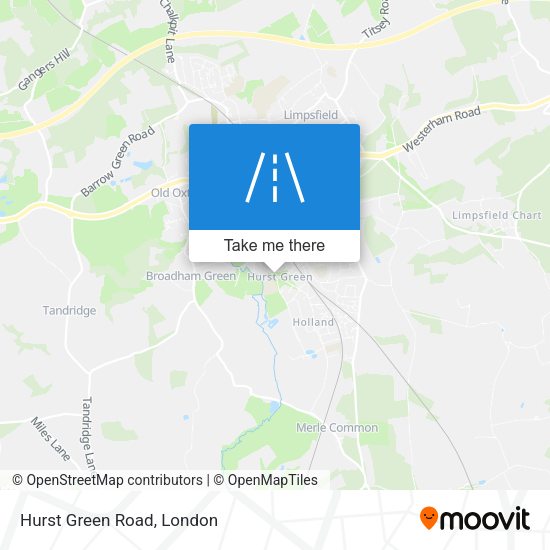 Hurst Green Road map