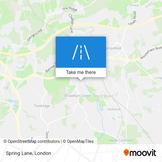 Spring Lane map
