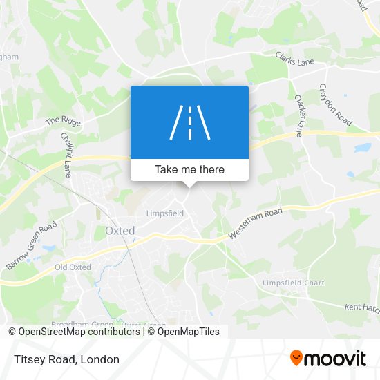 Titsey Road map