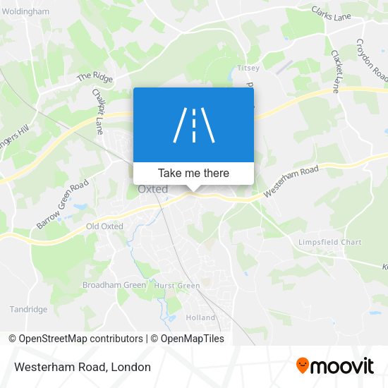 Westerham Road map