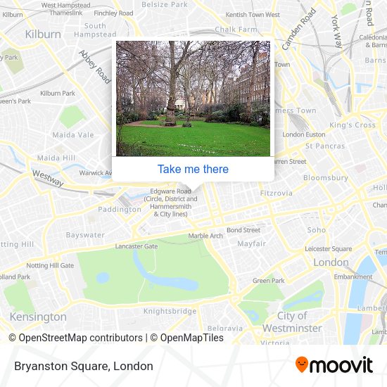 Bryanston Square map