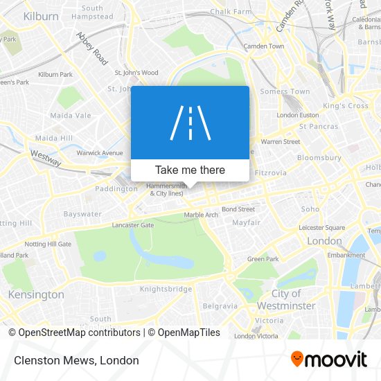 Clenston Mews map