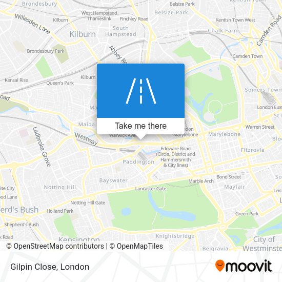 Gilpin Close map