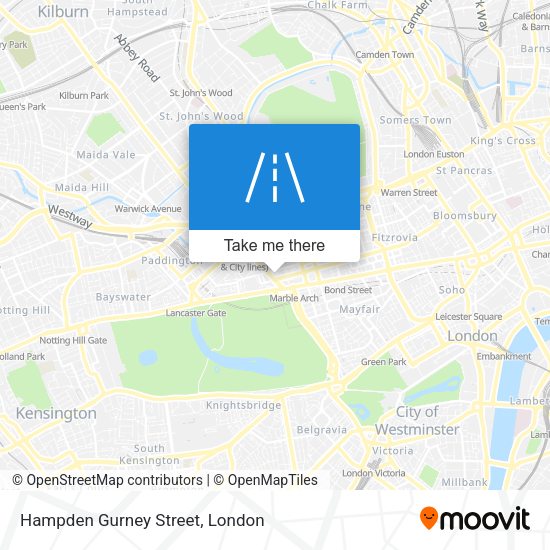 Hampden Gurney Street map