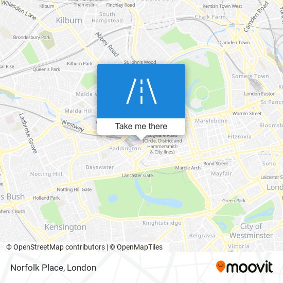 How to get to Norfolk Place in Paddington by Bus Tube or Train