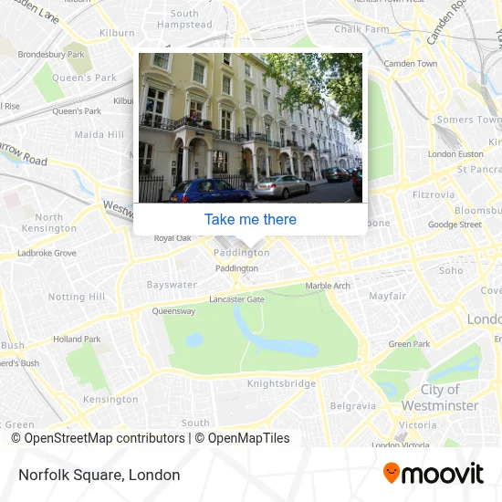How to get to Norfolk Square, Paddington by bus, Tube or train?