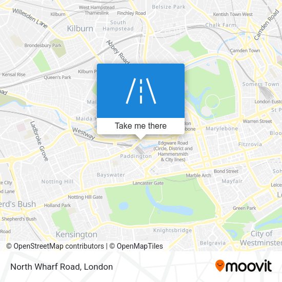 North Wharf Road map