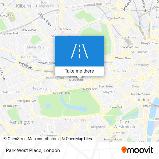 Park West Place map