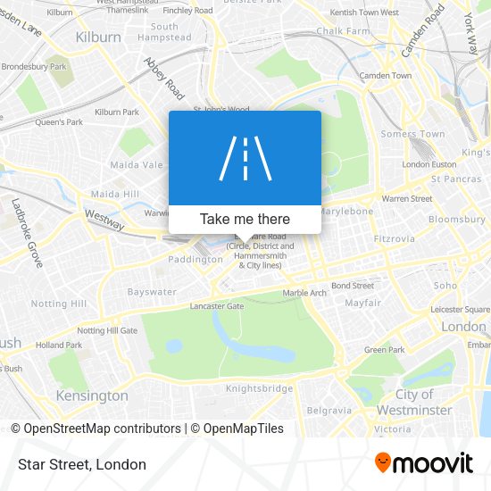 Star Street map