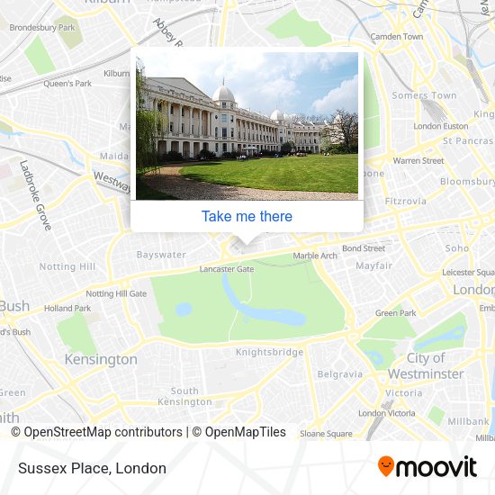 Sussex Place map