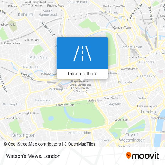 Watson's Mews map