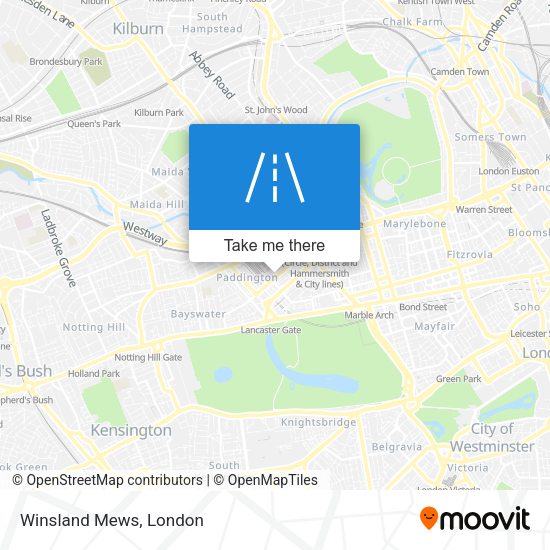 Winsland Mews map