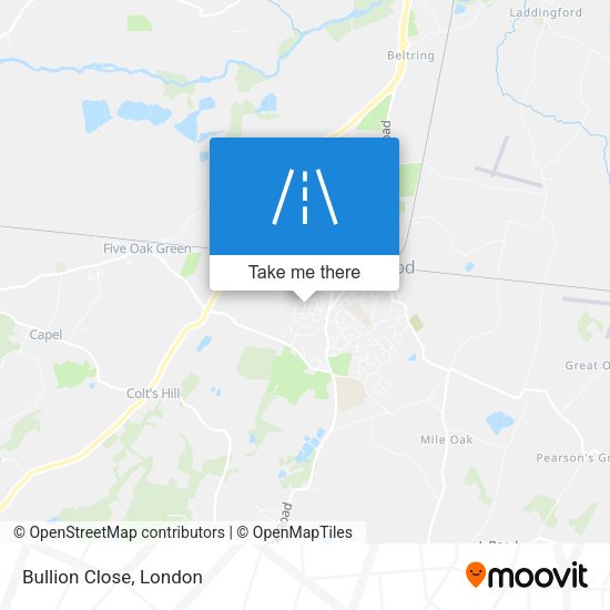 Bullion Close map