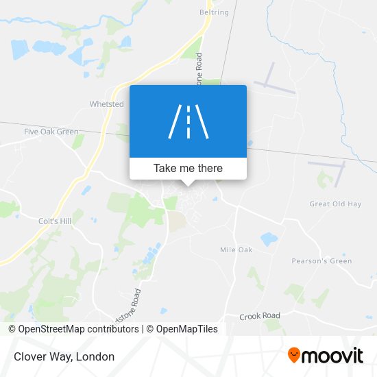 Clover Way map
