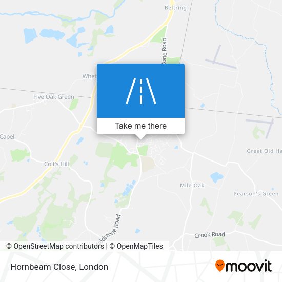 Hornbeam Close map