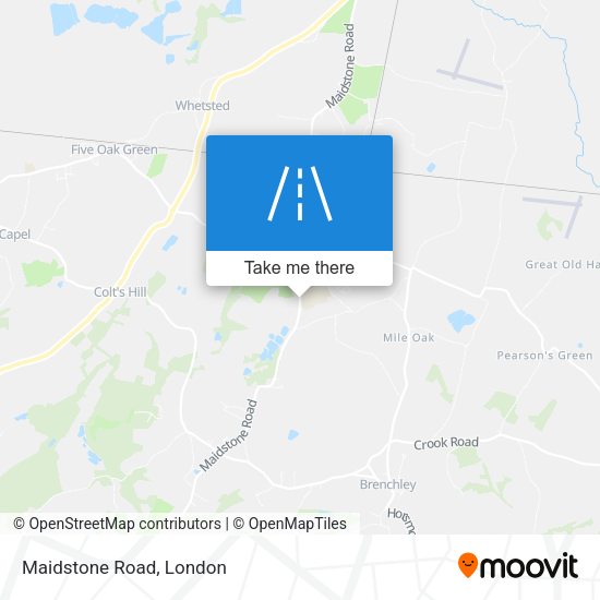 Maidstone Road map