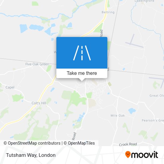 Tutsham Way map