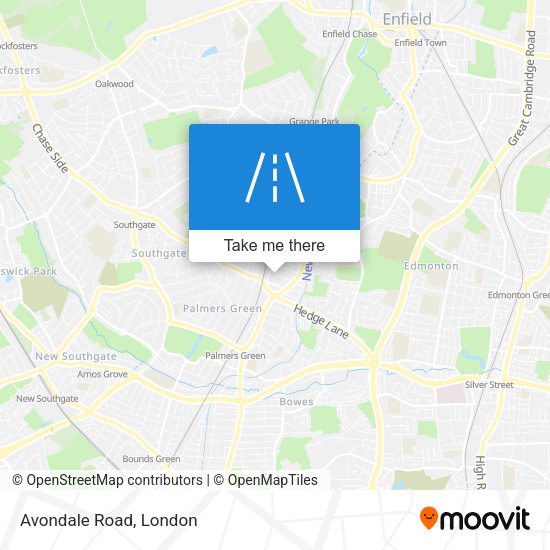 Avondale Road map