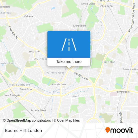 Bourne Hill map