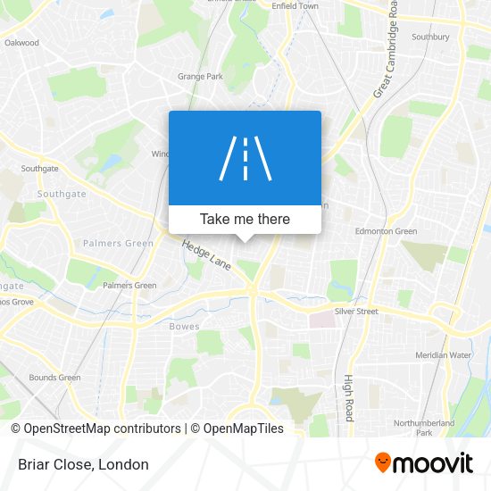 Briar Close map