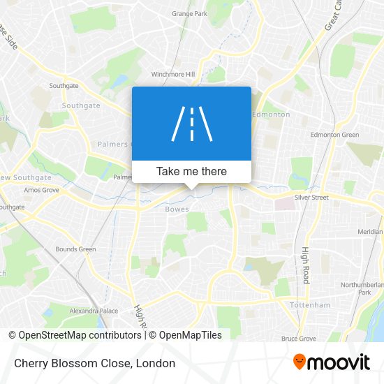 Cherry Blossom Close map