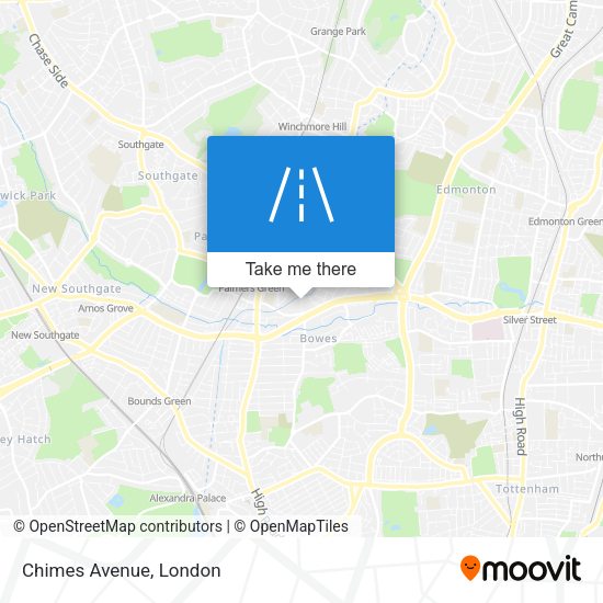 Chimes Avenue map