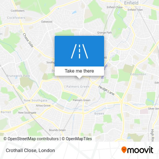 Crothall Close map