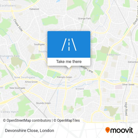 Devonshire Close map