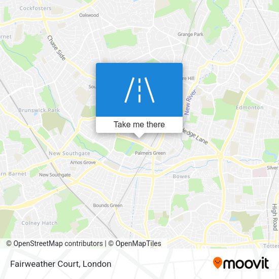 Fairweather Court map