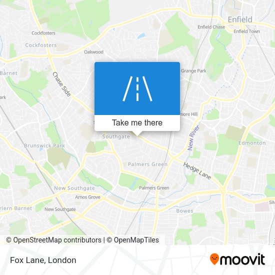 Fox Lane map