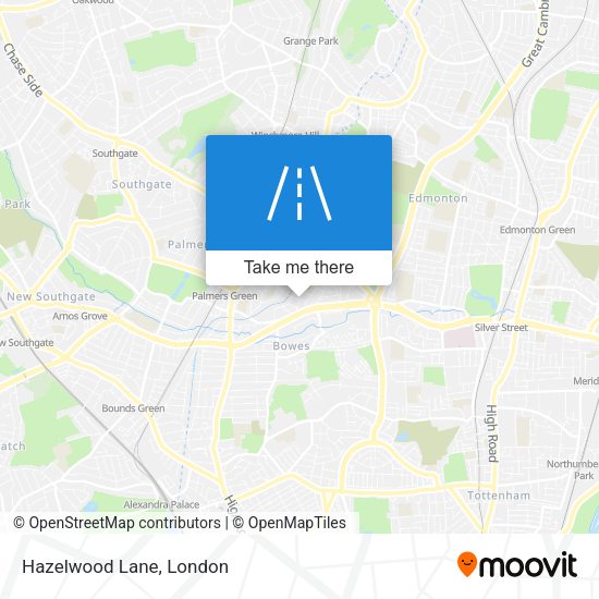 Hazelwood Lane map