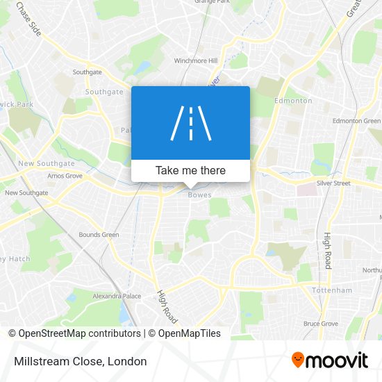 Millstream Close map
