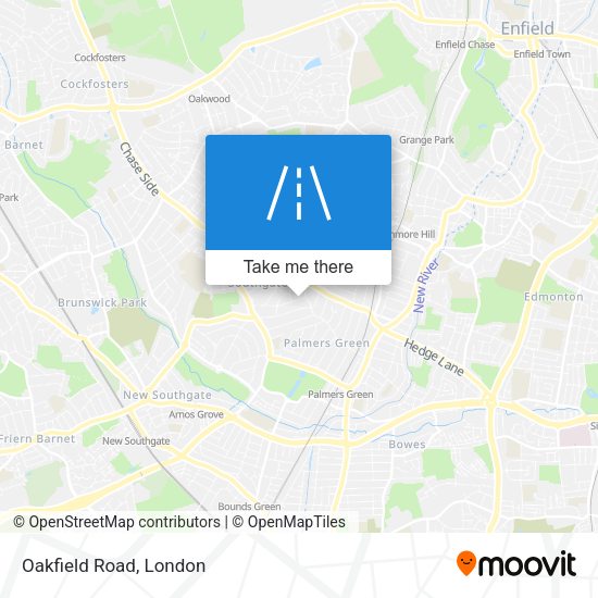 Oakfield Road map