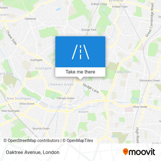 Oaktree Avenue map