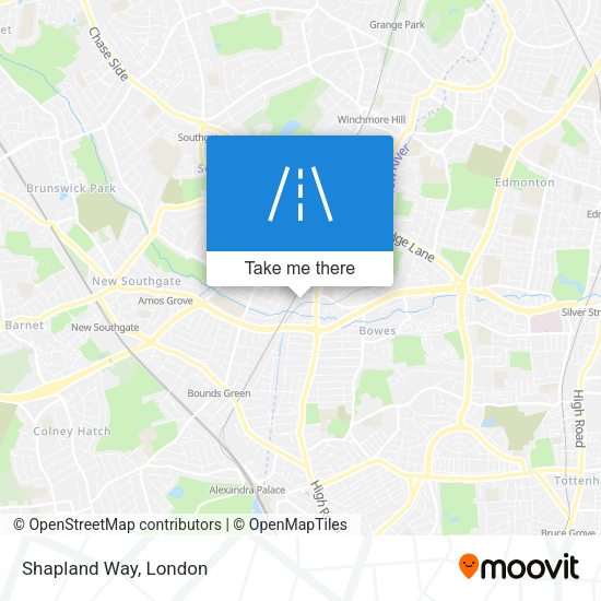 Shapland Way map