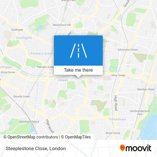 Steeplestone Close map