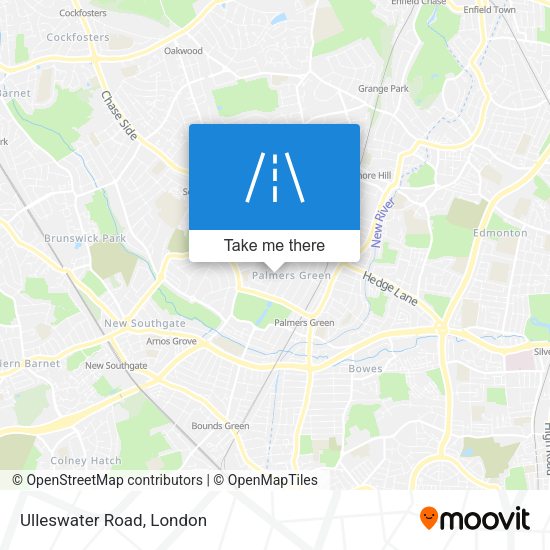 Ulleswater Road map
