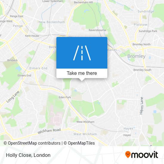 Holly Close map