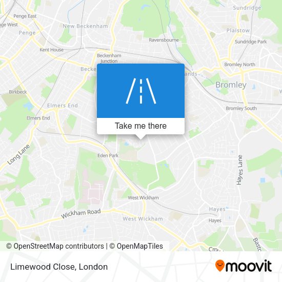 Limewood Close map
