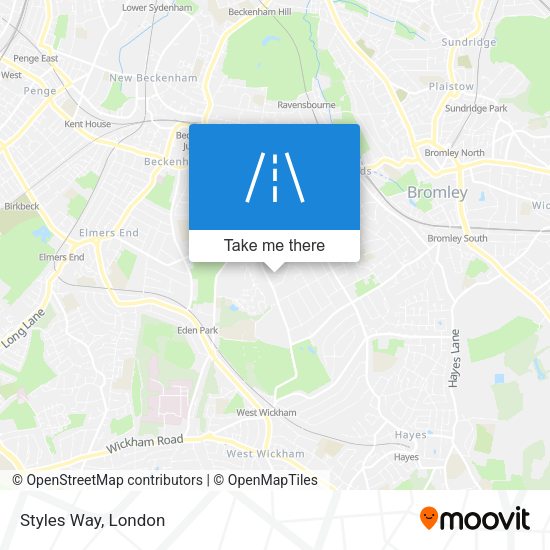 Styles Way map