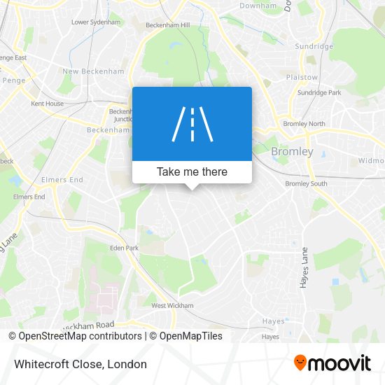 Whitecroft Close map