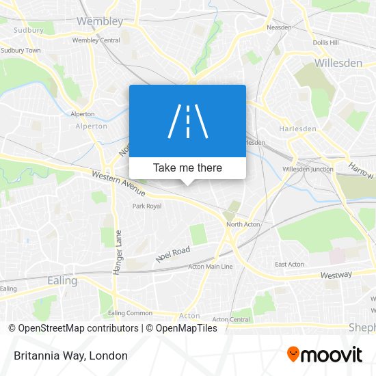Britannia Way map