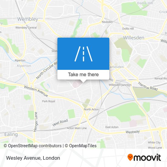 Wesley Avenue map