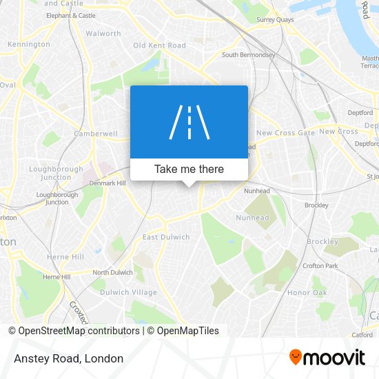 Anstey Road map