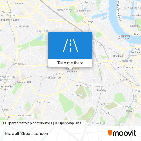 Bidwell Street map