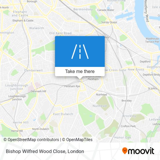 Bishop Wilfred Wood Close map