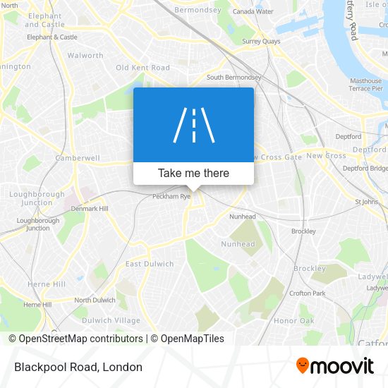 Blackpool Road map