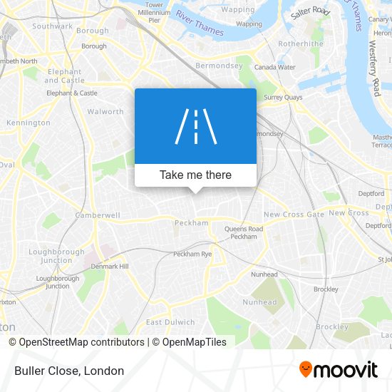Buller Close map